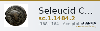Seleucid Coins (part 2) 1484.2 — CANOA