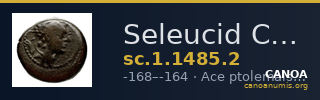 Seleucid Coins (part 2) 1485.2 — CANOA