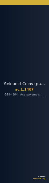 Seleucid Coins (part 2) 1487 — CANOA