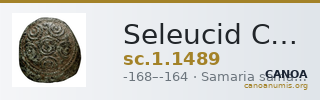 Seleucid Coins (part 2) 1489 — CANOA