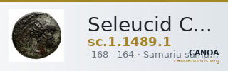 Seleucid Coins (part 2) 1489.1 — CANOA