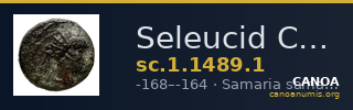 Seleucid Coins (part 2) 1489.1 — CANOA