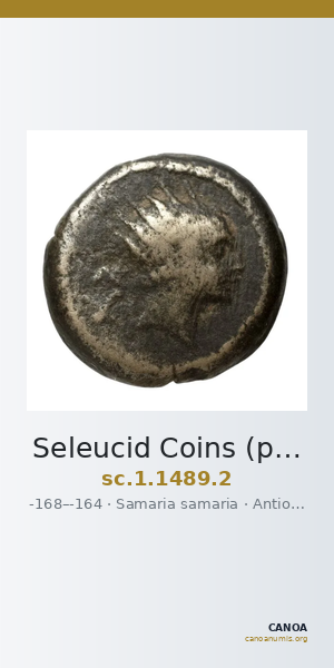 Seleucid Coins (part 2) 1489.2 — CANOA