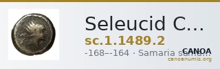 Seleucid Coins (part 2) 1489.2 — CANOA