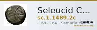 Seleucid Coins (part 2) 1489.2c — CANOA