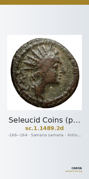 Seleucid Coins (part 2) 1489.2d — CANOA
