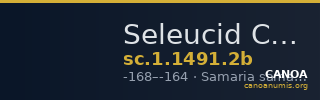 Seleucid Coins (part 2) 1491.2b — CANOA