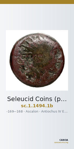 Seleucid Coins (part 2) 1494.1b — CANOA