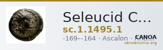Seleucid Coins (part 2) 1495.1 — CANOA