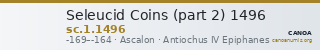 Seleucid Coins (part 2) 1496 — CANOA