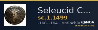 Seleucid Coins (part 2) 1499 — CANOA