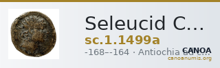 Seleucid Coins (part 2) 1499a — CANOA