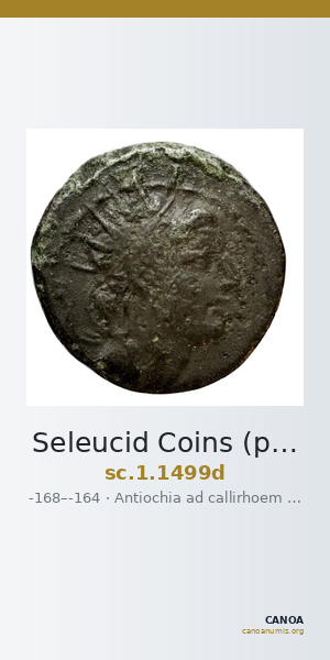 Seleucid Coins (part 2) 1499d — CANOA