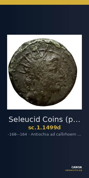 Seleucid Coins (part 2) 1499d — CANOA