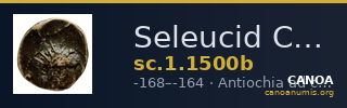 Seleucid Coins (part 2) 1500b — CANOA