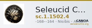 Seleucid Coins (part 2) 1502.4 — CANOA