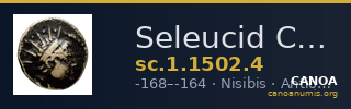 Seleucid Coins (part 2) 1502.4 — CANOA