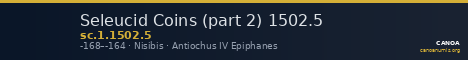 Seleucid Coins (part 2) 1502.5 — CANOA