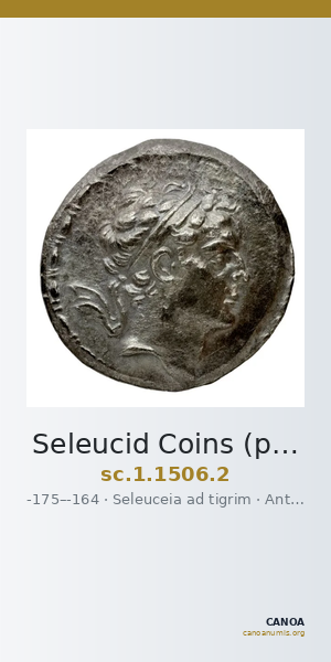 Seleucid Coins (part 2) 1506.2 — CANOA