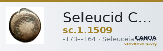 Seleucid Coins (part 2) 1509 — CANOA