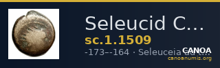 Seleucid Coins (part 2) 1509 — CANOA