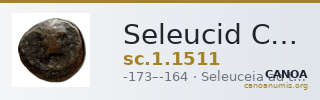 Seleucid Coins (part 2) 1511 — CANOA