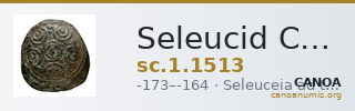 Seleucid Coins (part 2) 1513 — CANOA