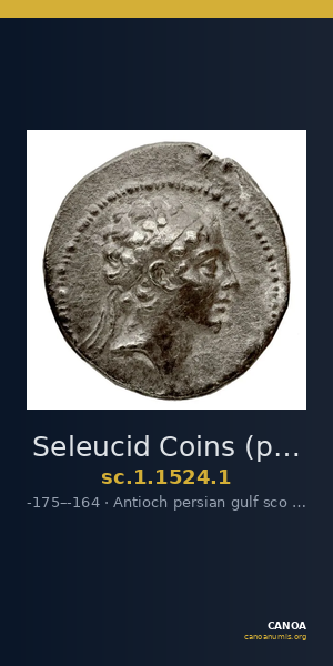 Seleucid Coins (part 2) 1524.1 — CANOA