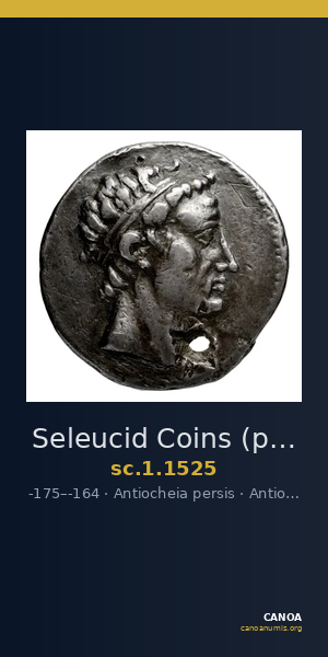 Seleucid Coins (part 2) 1525 — CANOA