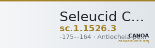 Seleucid Coins (part 2) 1526.3 — CANOA