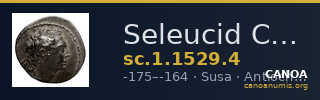 Seleucid Coins (part 2) 1529.4 — CANOA