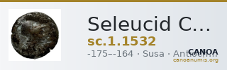 Seleucid Coins (part 2) 1532 — CANOA