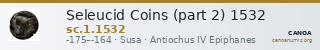 Seleucid Coins (part 2) 1532 — CANOA
