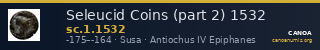 Seleucid Coins (part 2) 1532 — CANOA