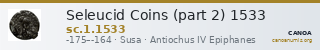 Seleucid Coins (part 2) 1533 — CANOA