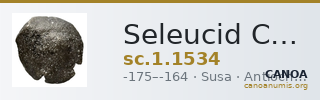 Seleucid Coins (part 2) 1534 — CANOA