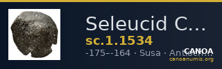Seleucid Coins (part 2) 1534 — CANOA