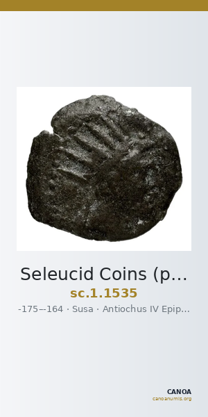 Seleucid Coins (part 2) 1535 — CANOA