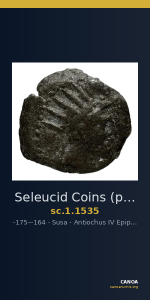 Seleucid Coins (part 2) 1535 — CANOA