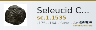 Seleucid Coins (part 2) 1535 — CANOA
