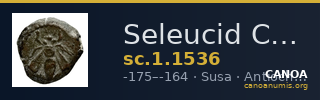 Seleucid Coins (part 2) 1536 — CANOA