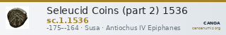 Seleucid Coins (part 2) 1536 — CANOA