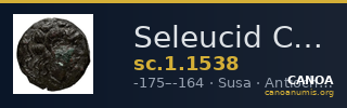 Seleucid Coins (part 2) 1538 — CANOA