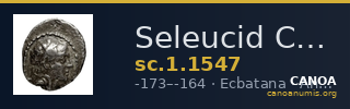 Seleucid Coins (part 2) 1547 — CANOA