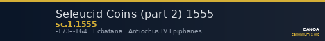 Seleucid Coins (part 2) 1555 — CANOA