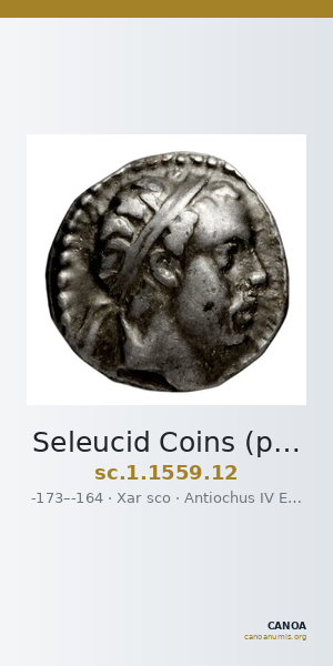 Seleucid Coins (part 2) 1559.12 — CANOA
