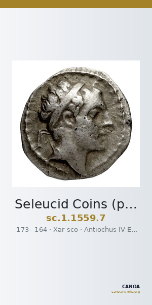 Seleucid Coins (part 2) 1559.7 — CANOA