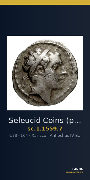 Seleucid Coins (part 2) 1559.7 — CANOA