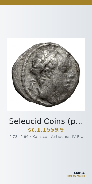 Seleucid Coins (part 2) 1559.9 — CANOA