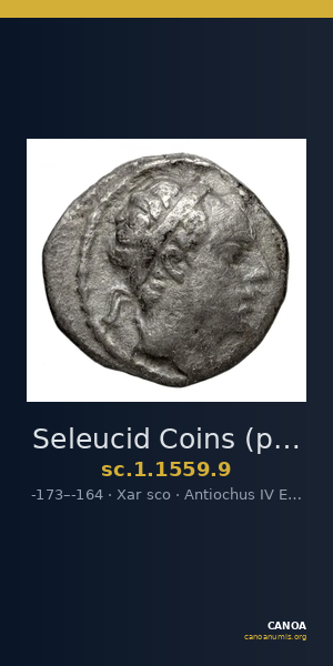 Seleucid Coins (part 2) 1559.9 — CANOA